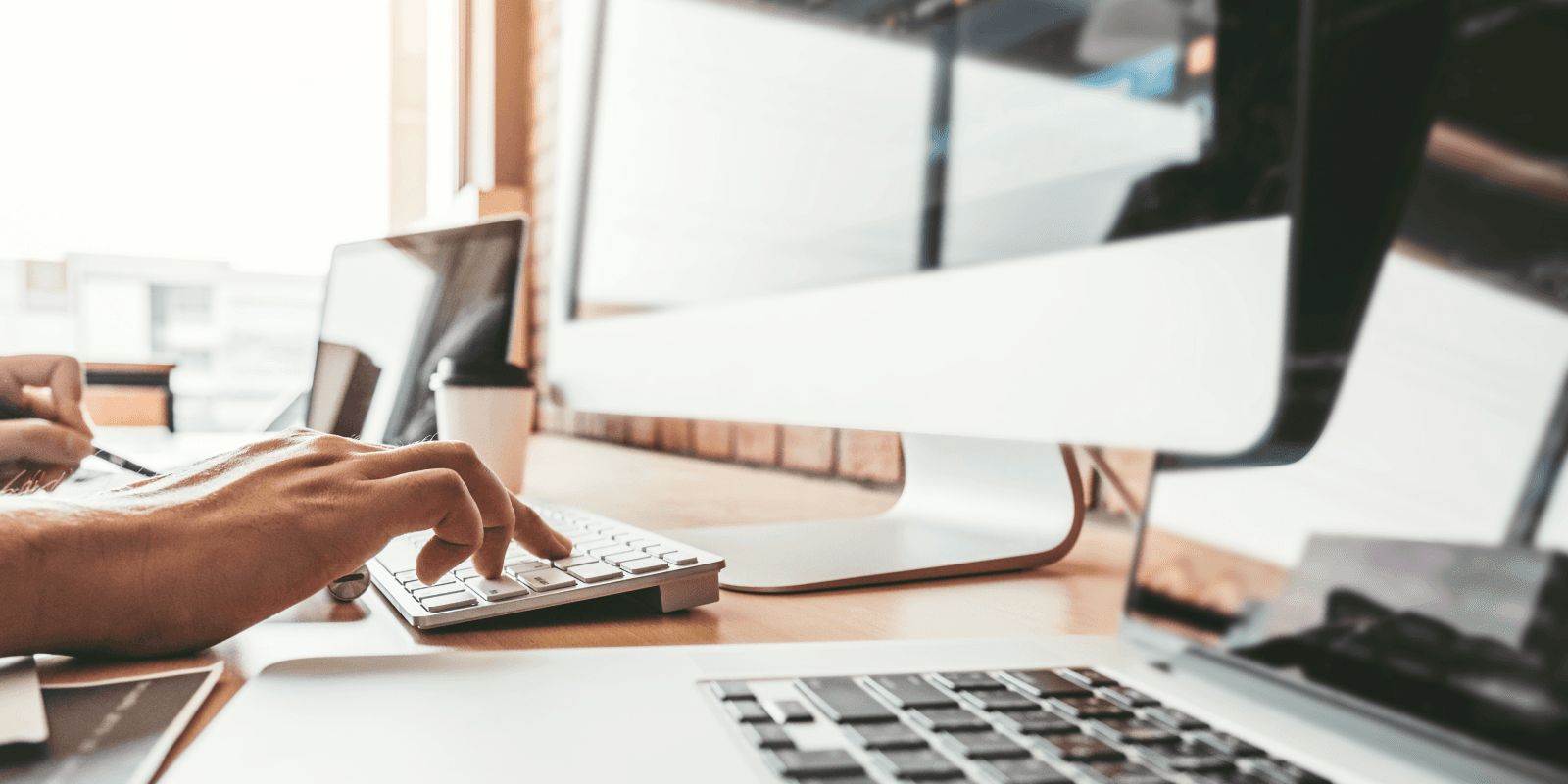 Person working on computer