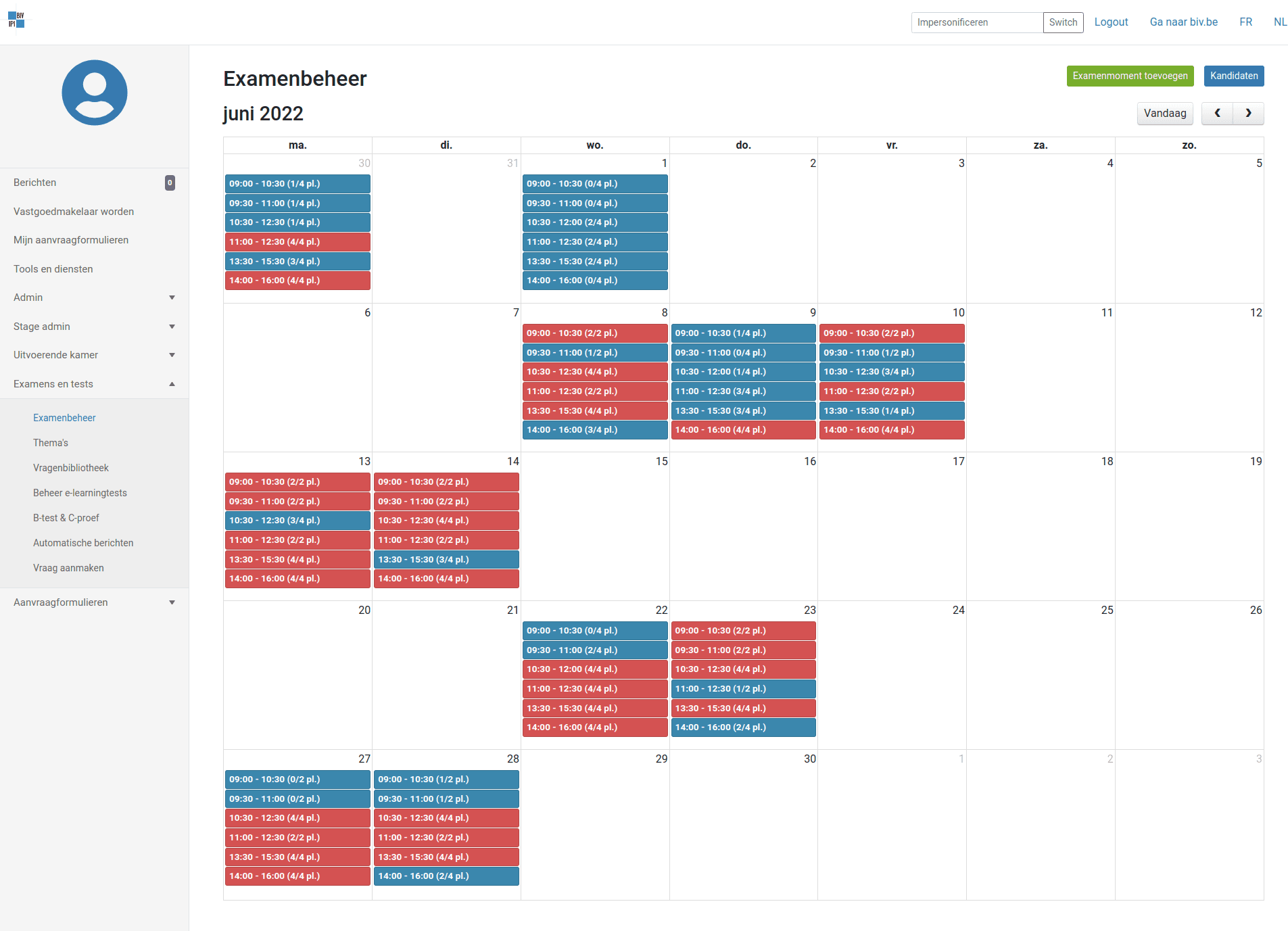 BIV examentool