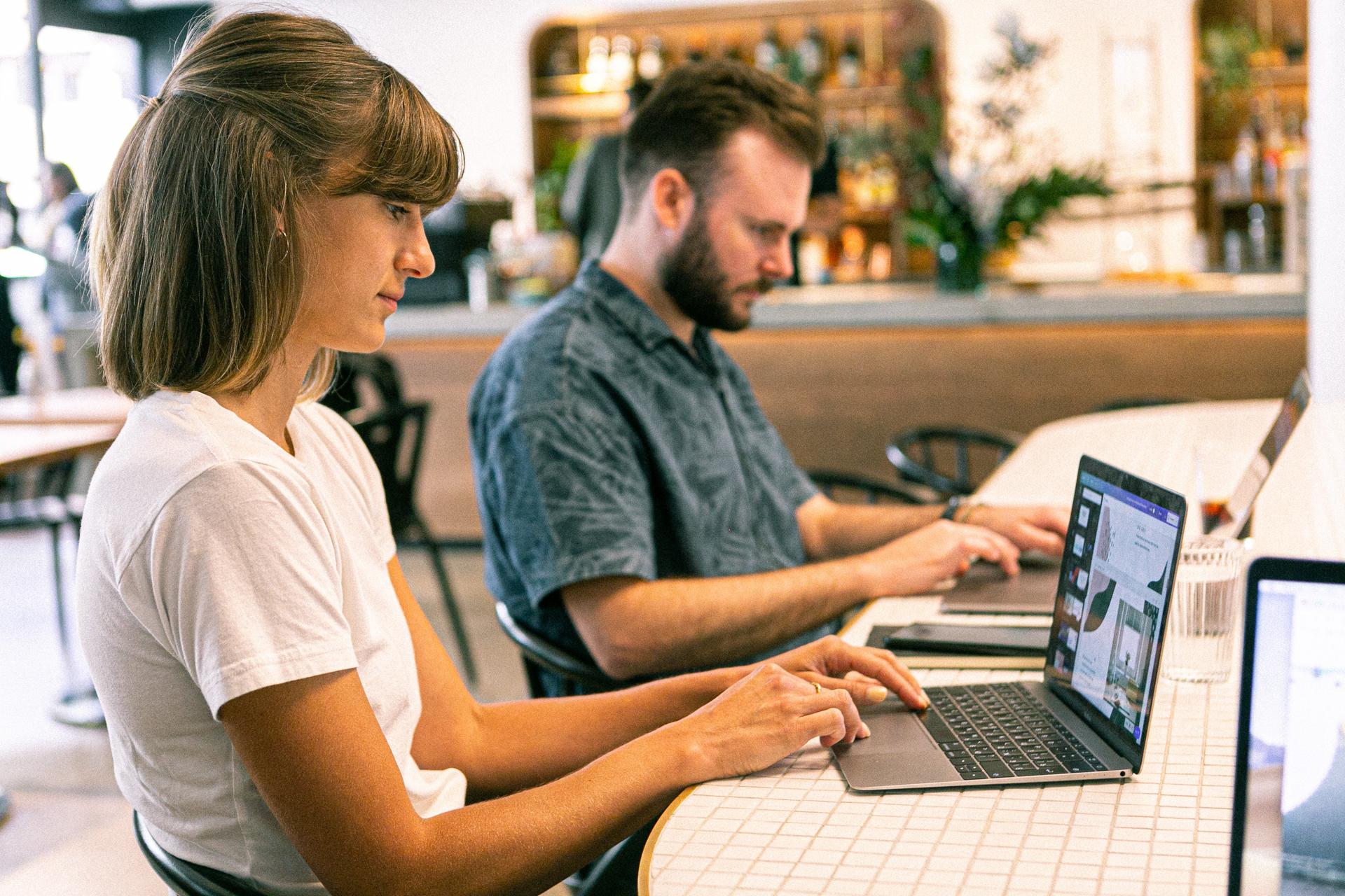 people working on laptop 