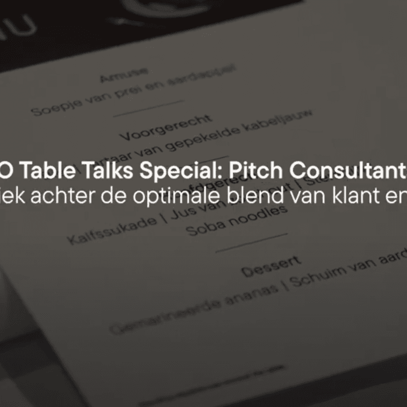 Table Talks Pitch Consultants