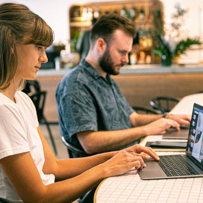 people working on laptop 